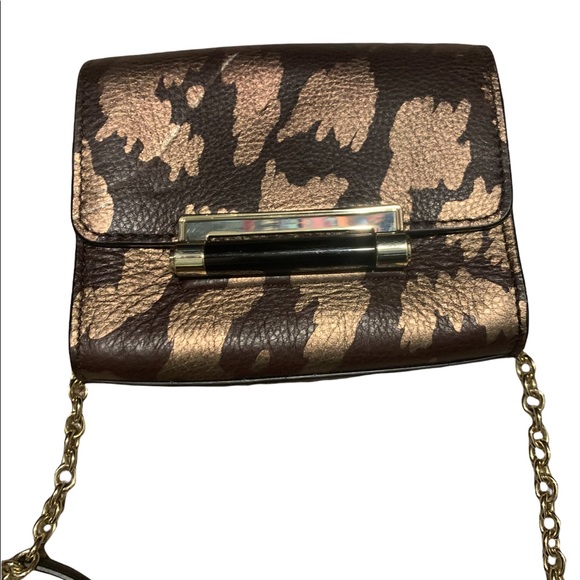 Diane Von Furstenberg Leather Chain-Linked Crossbody Bag - Picture 3 of 5